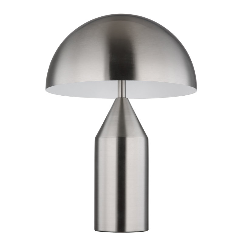Anazagene Metal Table Lamp, Silver, Silver