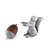 Woodland Creatures Pewter Squirrel with Wood Acorn Salt and Pepper Shaker