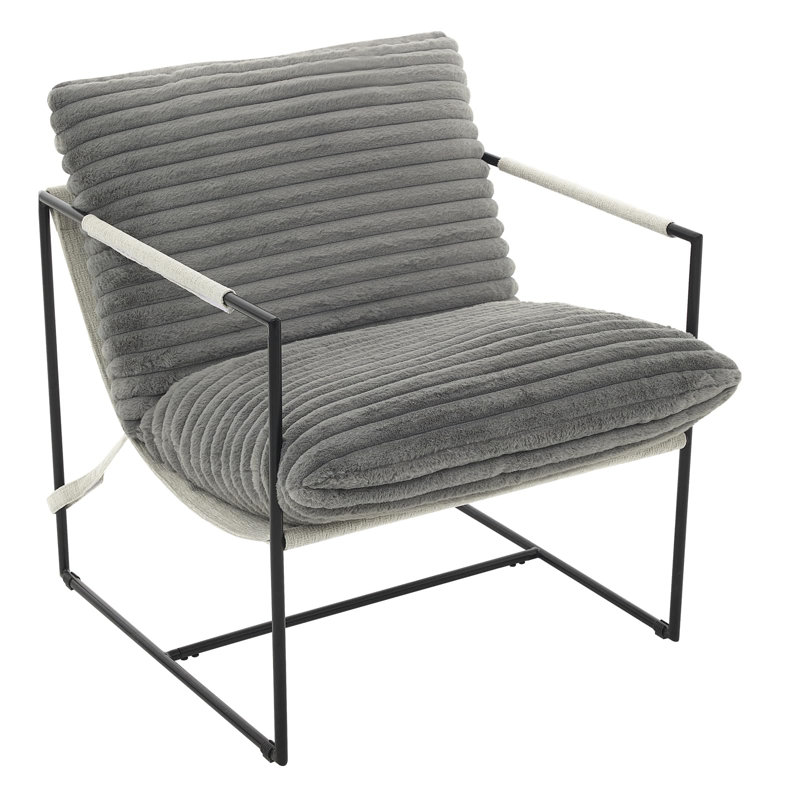 Upholstered Accent Chair, Grey