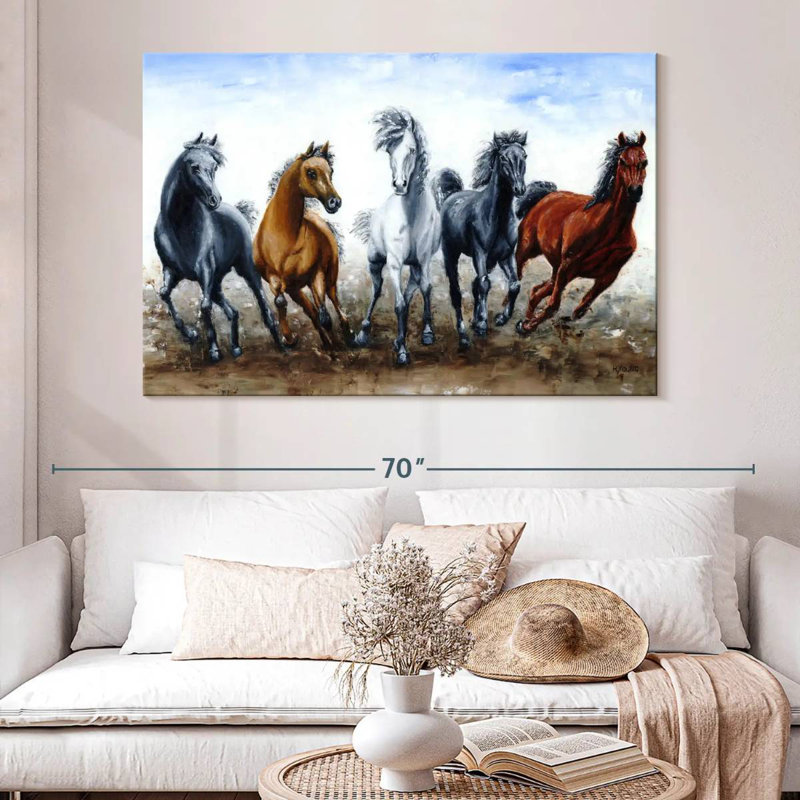 Brampt Wild Arabians, H 34 po x l 51 po
