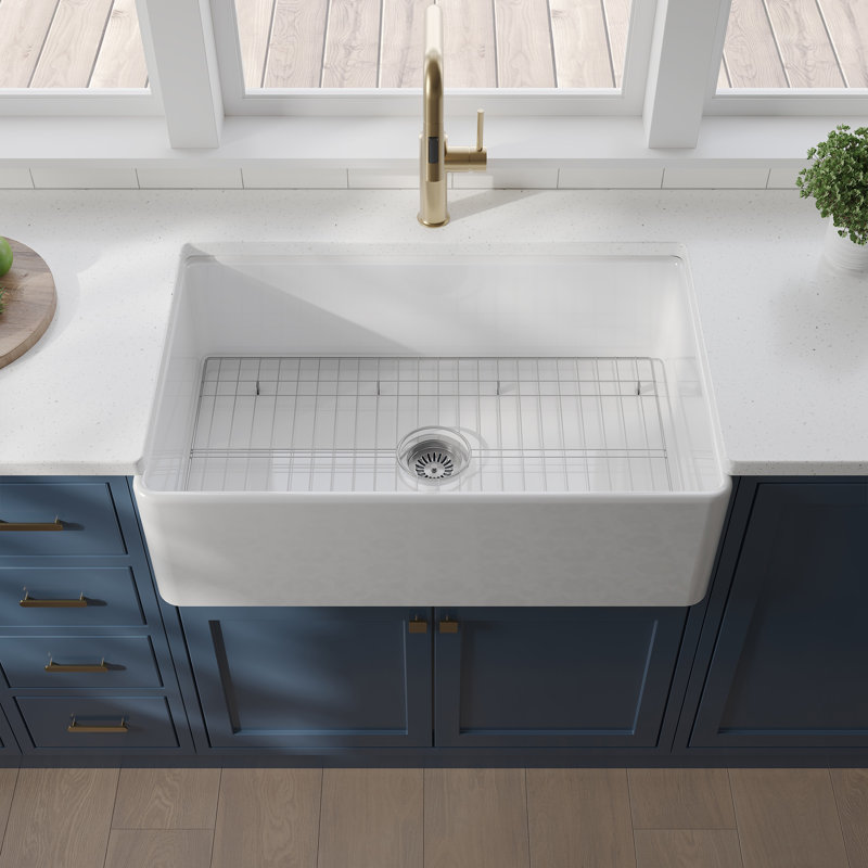 30'' L Single Bowl Fireclay Kitchen Sink