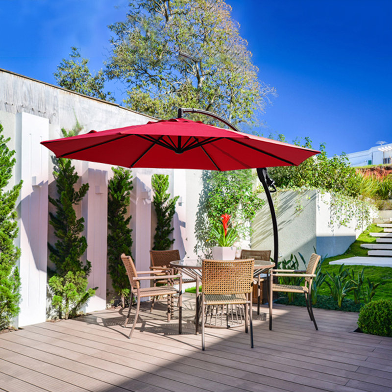 335.3cm Cantilever Parasol, Red