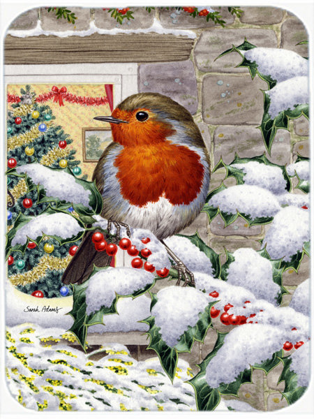 Le trésors de la caroline à la planche à découper en verre fenêtre European Robin