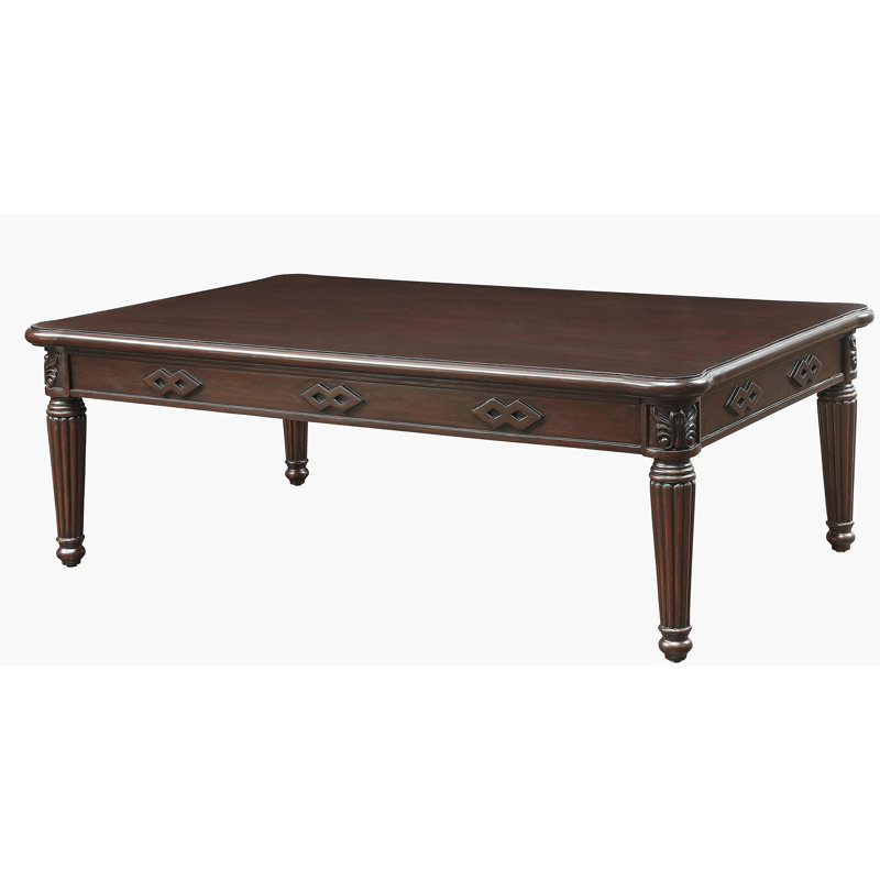 Table basse avec pieds pivotants réglables