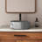 CASAINC Maple 17'' Concrete Circular Bathroom Sink-86669233
