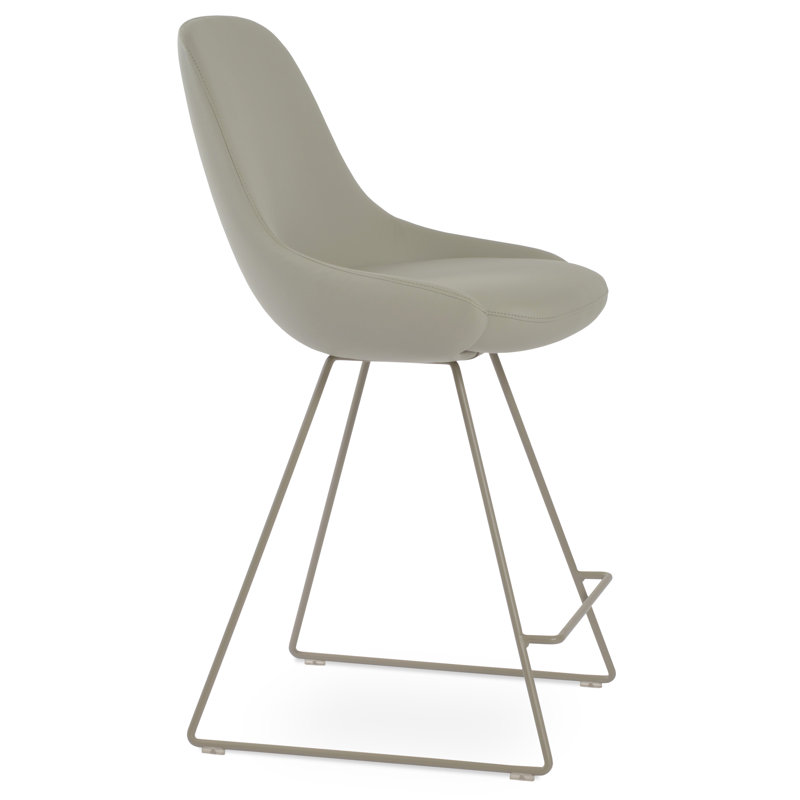 Gazel Counter & Bar Stool, Counter Stool (25.5" Seat Height), Black, Black
