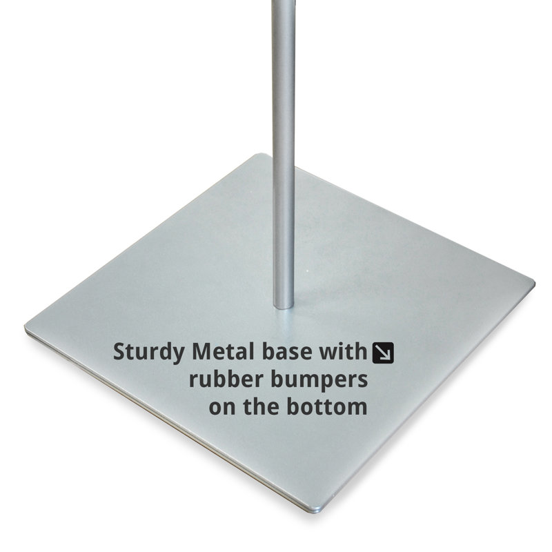 Clear Acrylic 11" x 14" Double-Sided Floor Sign Holder with Metal Base