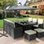Pressley 3m Grey Cantilever Parasol with Lights