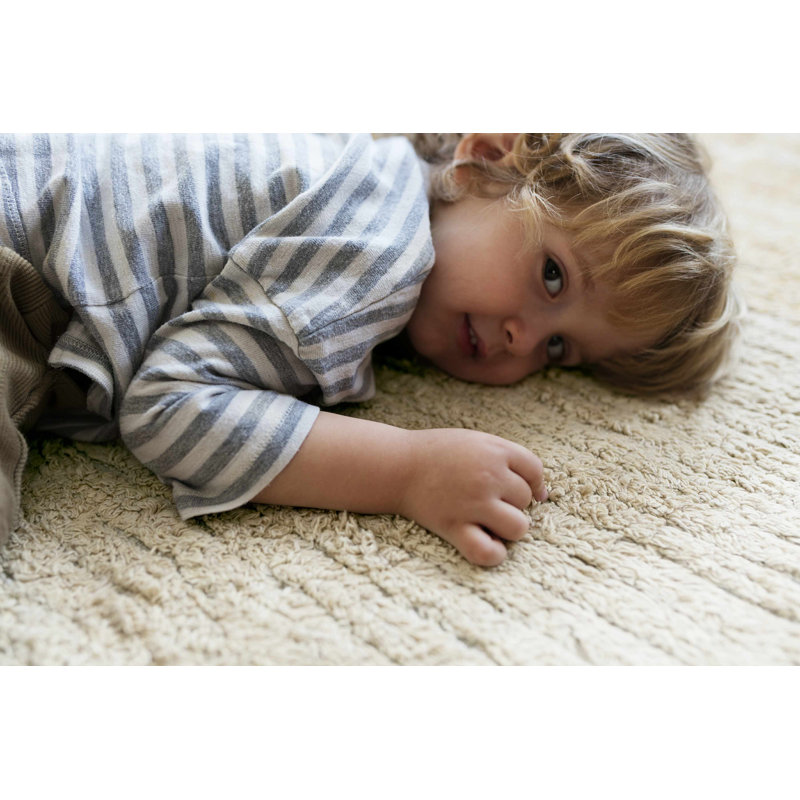 Gelato Green Reversible Washable Wool Rug 4' 7'' x 6' 7''