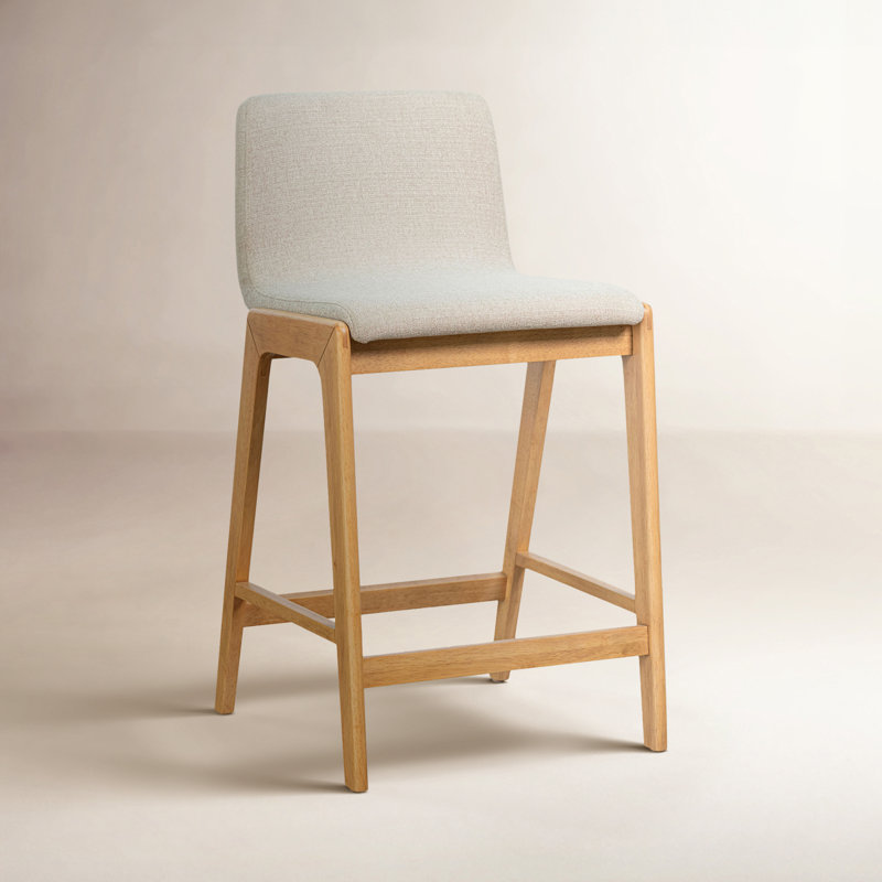 Tolan Upholstered Counter Stool, Oatmeal