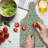 Ambesonne Colourful Tempered Glass Cutting Board Cartoon Mushroom Pattern Multicolor