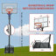 Panier de basketball réglable en hauteur 8,04 à 10,01 pi