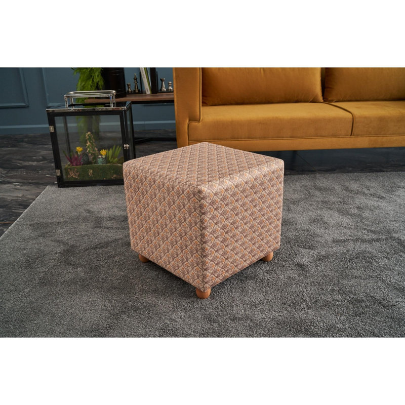 Pramit 42cm Wide No Pattern Pouf Ottoman