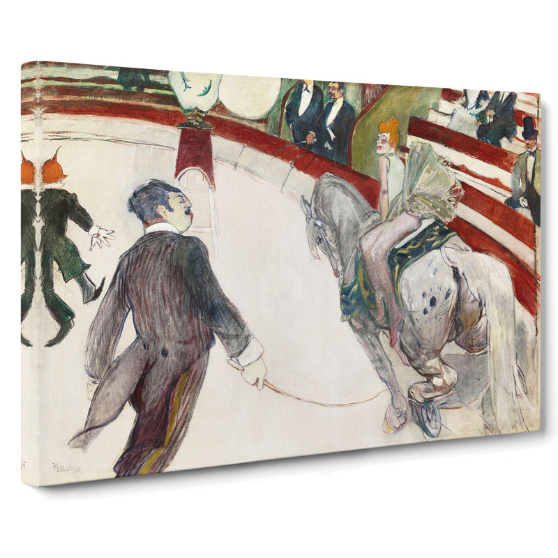 The Cirque Fernando by Henri De Toulouse-Lautrec - Wrapped Canvas, 35cm H x 50cm W x 3cm D