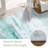 Modern Abstract Machine Washable Gray/White/Green Area Rug-235324062