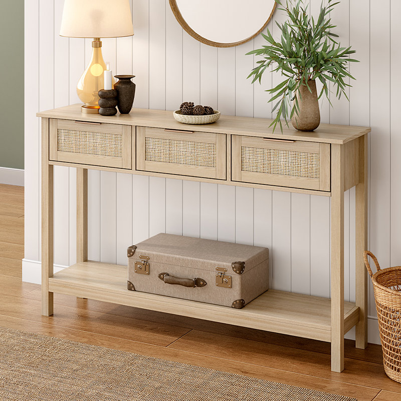 Spahn 130.5cm Unfinished Console Table, 81 H x 130 W x 30 D cm
