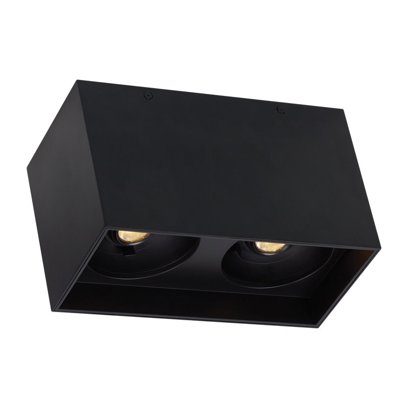 Exo 2 - Light LED Flush Mount, Matte Black/Matte Black, 3000K
