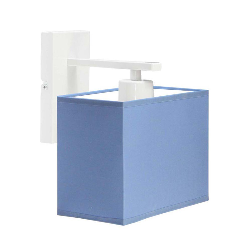 Atnhony Steel Armed Sconce, Blue, White