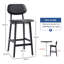 Bigvai Counter Stool with Solid Wood Frame-1641931092