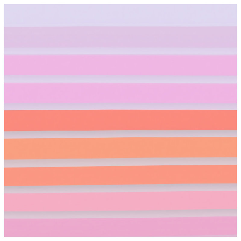 Couvertures à rayures roses et orange, L 50 po x H 60 po