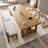 Brown Rectangular Solid Wood desk-254471398
