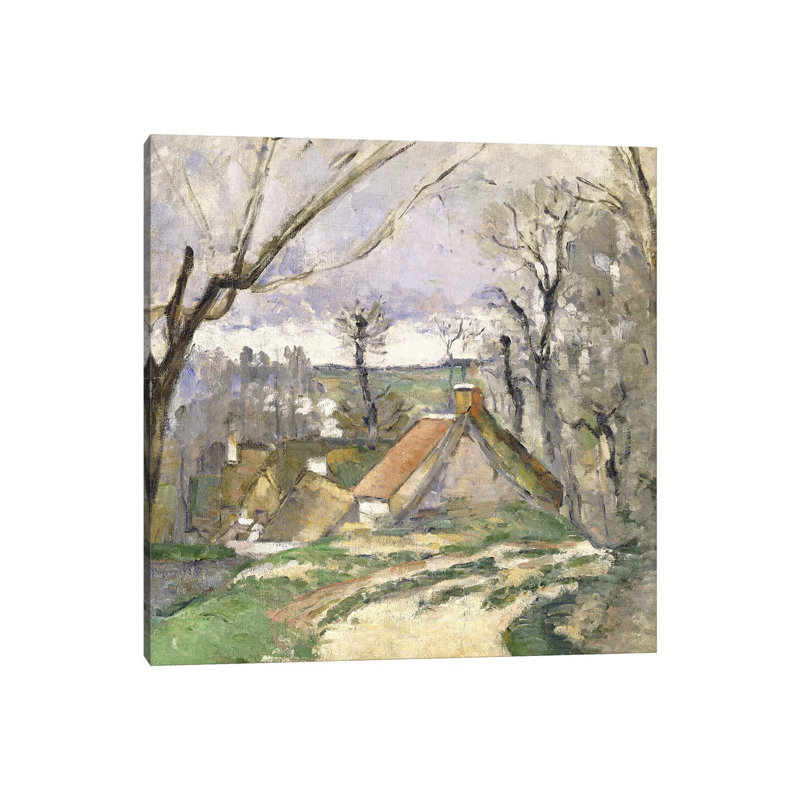 The Cottages Of Auvers, 1872-73 by Paul Cezanne - Wrapped Canvas Gallery-Wrapped Canvas Giclée