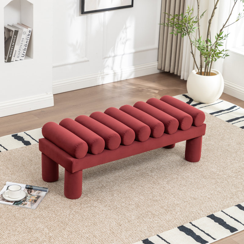 Banc rembourré Alric, Red