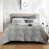 Motif floraux gris
