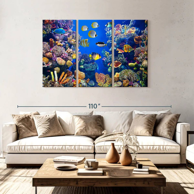 Aletra Teeming Underwater Life, 48" H x 74" W
