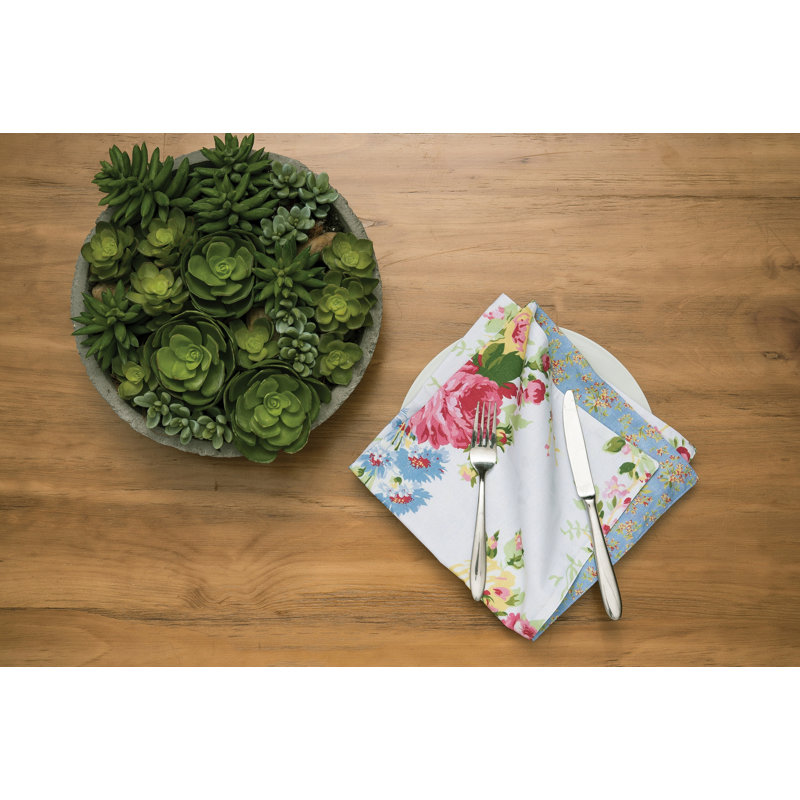 Serviette en coton Cottage Rose