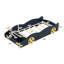 Lit plateforme simple en forme de voiture de course avec roues et rangement-1390923672-1390923675