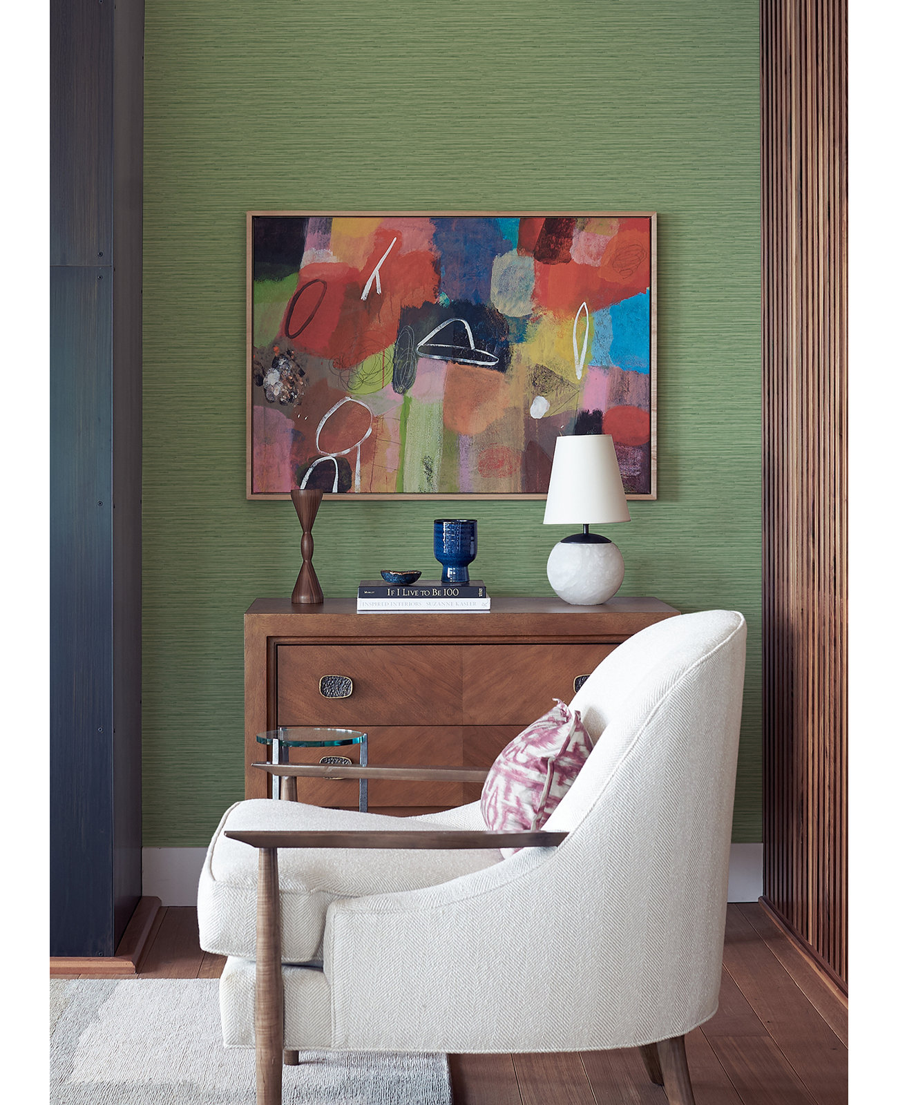 Harwell Vinyl Wallpaper Roll, Green