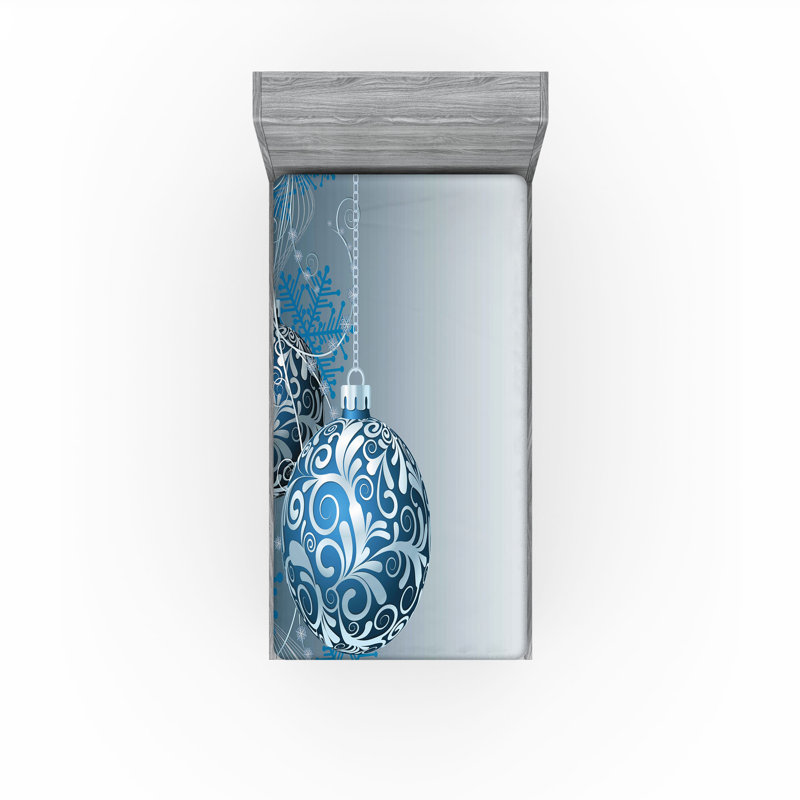 Ensemble de 2 drap-housse de Noël Ambesonne, Drap-housse de taille simple