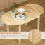 Extendable with Solid Wood Base Dining Table