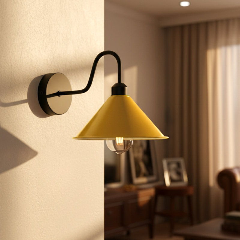 Armed Sconce, Yellow