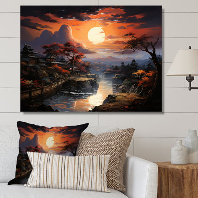 Asian Art Silk Dawn, reproduction d'art sur toile