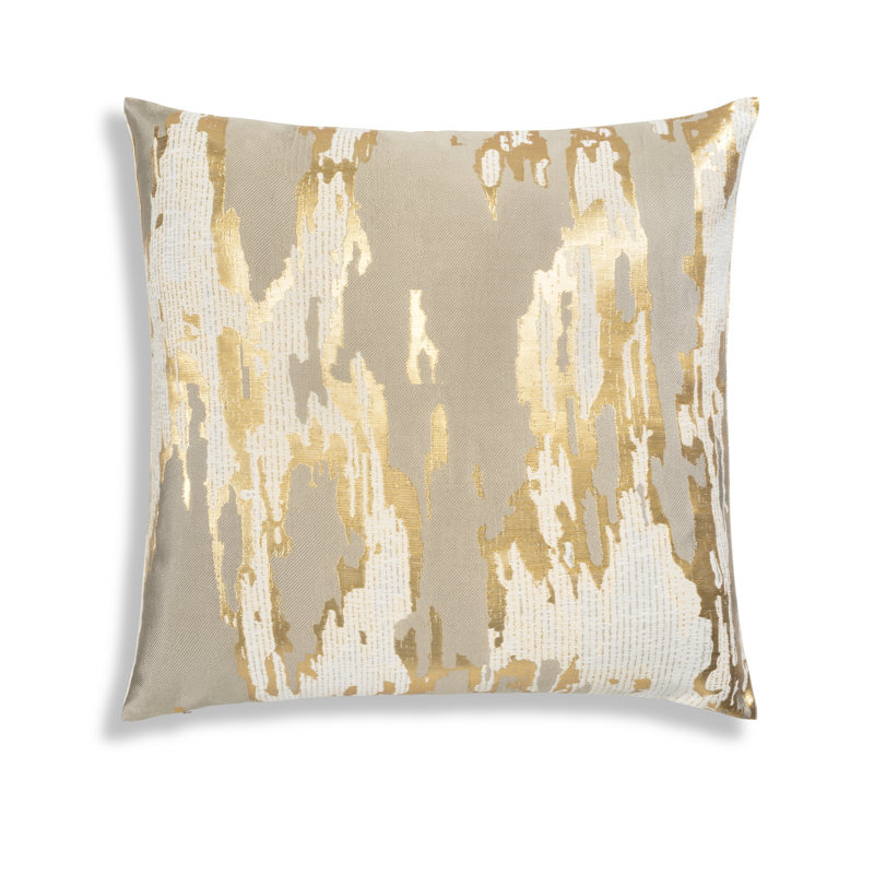 Fawn Fawn Brocade And Foil Pillow