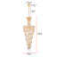 Lustre unique à 22 niveaux avec accents de cristal Sterns-23083915-23083910