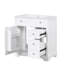 Meuble-lavabo 30 po avec comptoir d'évier, meuble-lavabo avec porte et deux tiroirs, planches en MDF, bois massif