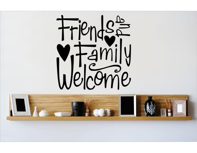 Text & Numbers Wall Decal, 18" H x 18" W x 0.16" D, Black