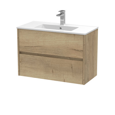 Havana 800mm Single Bathroom Vanity with Drop In Vitreous China Basin
