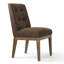 Chaise de salle à manger rembourrée en tweed de 19,5 po de hauteur-314167328