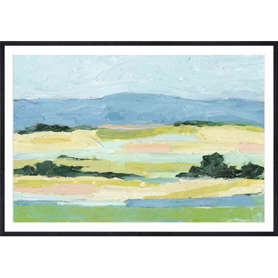 «Pastel Hills I» par Ethan Harper - peinture encadrée