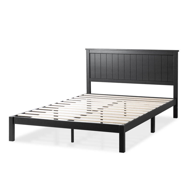 Aalke Solid Wood Platform Bed, King