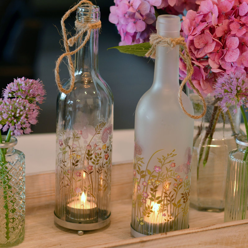 Oakpark Tea Light Hurricane Lantern Set