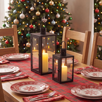 2-Piece Lantern Candle Holder Set
