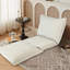 Fauteuil convertible convertible: canapé-lit avec dossier réglable et coussins - beige-242109884