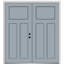 Porte d'entrée pré-montée en fibre de verre Craftsman-609434872-609434877-609434848