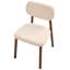 48cm H Polyester Upholstered Upholstered Back Accent