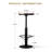 2 - Person Solid Wood Top Pedestal Dining Set